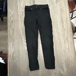 Uniqlo Jeans Skinny Tapered Low Rise Ultra Stretch Black Size 5